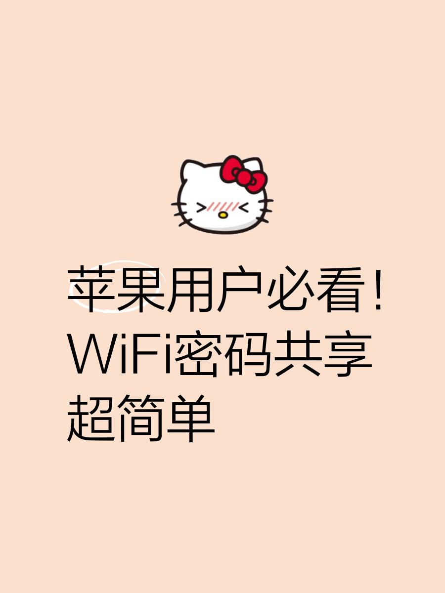 苹果手机wifi版密码(苹果手机无线wifi密码)